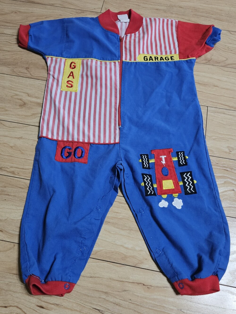 VTG McKids Romper One Piece Infants Embroidered Stripes 90s Mcdonald's Kids 24m